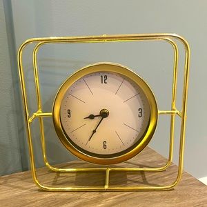 Gold table clock